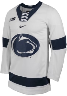Mens Penn State Nittany Lions White Nike Replica Hockey Jersey