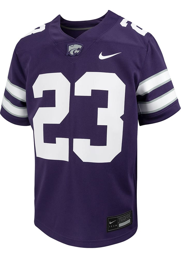 Nike K-State Wildcats Youth Purple Replica No 23 Football Jersey