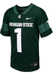 Nike Michigan State Spartans Youth Green Replica Football Jersey