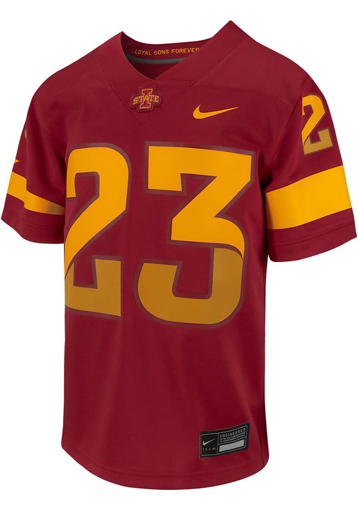 Iowa State Cyclones Nike Youth Replica No 23 CARDINAL Football