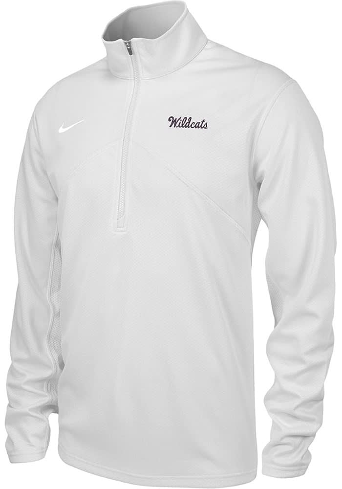 White nike 2024 half zip pullover