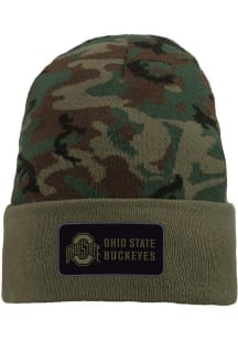 Nike Ohio State Buckeyes Green Cuffed Logo Beanie Mens Knit Hat