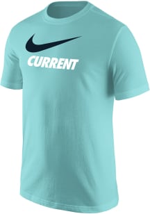 Nike KC Current Teal Swoosh Short Sleeve T Shirt