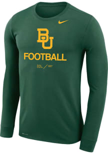 Nike Baylor Bears Green Legend Football Locker Room Long Sleeve T-Shirt