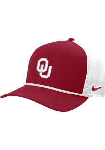Nike Oklahoma Sooners Visor Rope Trucker Adjustable Hat - Cardinal