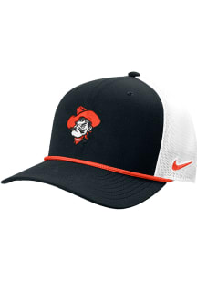 Nike Oklahoma State Cowboys Visor Rope Trucker Adjustable Hat - Black