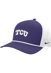 Nike TCU Horned Frogs Visor Rope Trucker Adjustable Hat - Purple