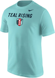 Nike KC Current Teal Teal Rising Short Sleeve T Shirt