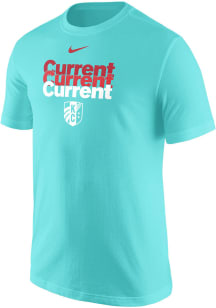 Nike KC Current Teal Tonal Stack Short Sleeve T Shirt