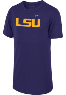 Nike LSU Tigers Youth Purple Legend Short Sleeve T-Shirt