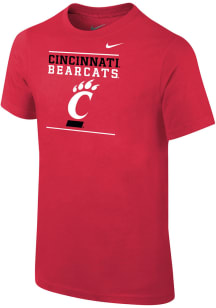 Nike Cincinnati Bearcats Youth Red Line Name Drop Short Sleeve T-Shirt