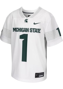 Youth Michigan State Spartans White Nike Alt Football Jersey Jersey