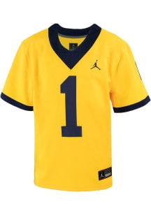 Youth Michigan Wolverines Gold Nike Alt No 1 Football Jersey Jersey