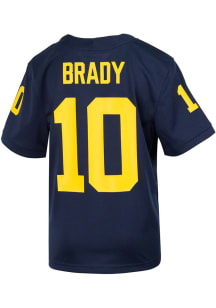 Tom Brady Michigan Wolverines Youth Navy Blue Nike Name and Number Football Jersey
