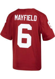 Baker Mayfield Oklahoma Sooners Youth Cardinal Nike Name and Number Football Jersey