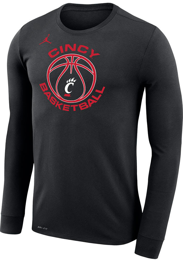 Nike Cincinnati Bearcats Black Jordan Basketball Long Sleeve T-Shirt