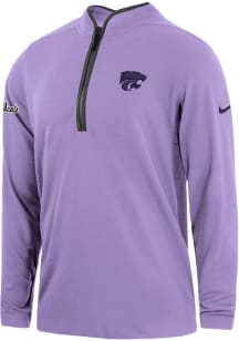 Nike K-State Wildcats Mens Lavender Victory Powercat Long Sleeve 1/4 Zip Pullover