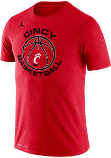 Nike Cincinnati Bearcats Red Jordan Basketball Short Sleeve T Shirt