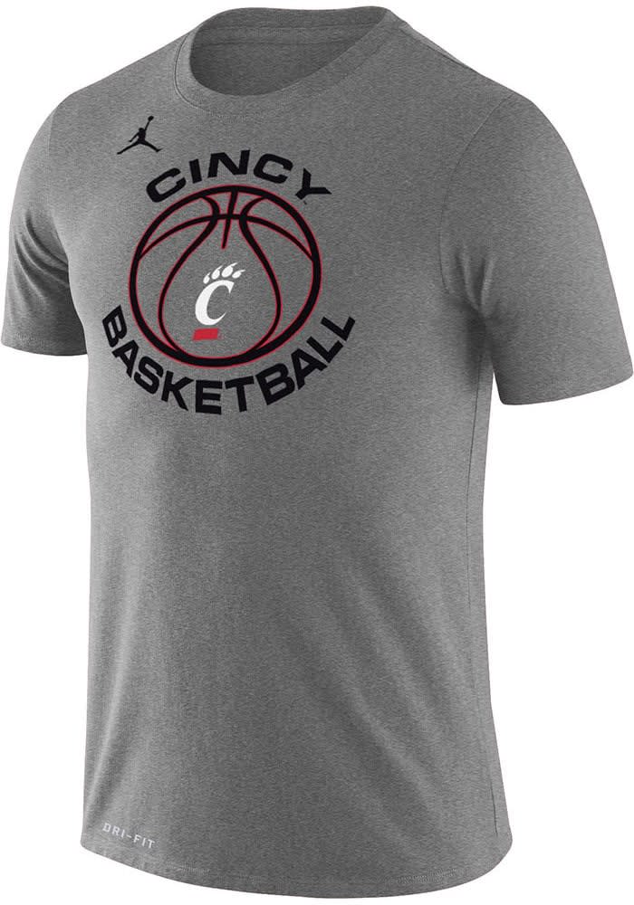 Nike Cincinnati Bearcats Jordan Basketball Short Sleeve T Shirt