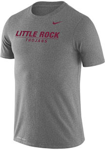 Nike U of A at Little Rock Trojans Grey Legend Wordmark Short Sleeve T Shirt