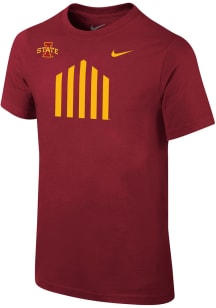 Nike Iowa State Cyclones Youth Crimson Jack Trice Short Sleeve T-Shirt
