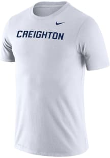 Nike Creighton Bluejays White Legend Wordmark Short Sleeve T Shirt