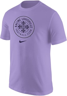 Nike Racing Louisville Lavender Primary Logo Short Sleeve T Shirt