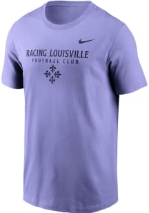 Nike Racing Louisville Lavender Stack Wordmark Short Sleeve T Shirt