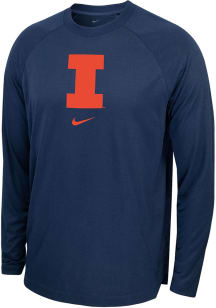 Nike Illinois Fighting Illini Navy Blue Spotlight Long Sleeve T-Shirt