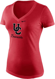 Nike Cincinnati Bearcats Womens Red Triblend Short Sleeve T-Shirt