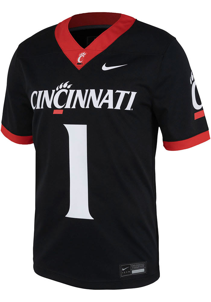 Nike Cincinnati Bearcats Black Replica Football Jersey