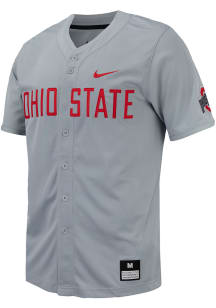 Mens Ohio State Buckeyes Grey Nike Replica Jersey