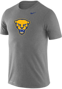 Nike Pitt Panthers Grey Mascot Short Sleeve T Shirt