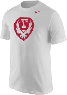 Nike Temple Owls White Primary Logo Short Sleeve T Shirt