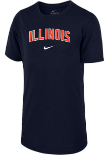 Nike Illinois Fighting Illini Youth Navy Blue Legend Short Sleeve T-Shirt