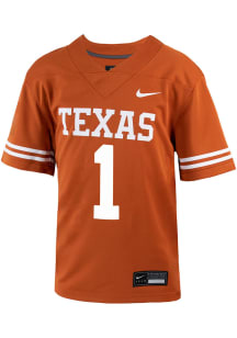 Nike Texas Longhorns Boys Burnt Orange Replica Football Jersey