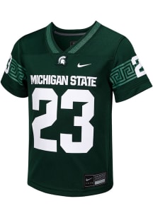 Boys Michigan State Spartans Green Nike Replica Football Jersey Jersey