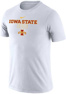 Nike Iowa State Cyclones White Sole Basketball Bench Short Sleeve T Shirt