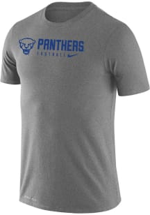 Nike Pitt Panthers Grey Legend Team Issue Football Short Sleeve T Shirt