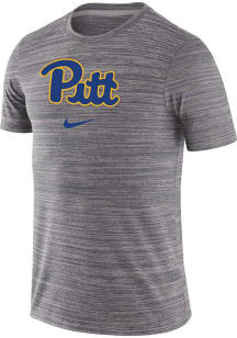 Nike Pitt Panthers Grey Velocity Team Issue Short Sleeve T Shirt