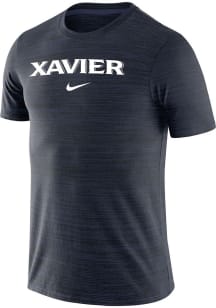 Nike Xavier Musketeers Navy Blue Velocity Team Issue Short Sleeve T Shirt
