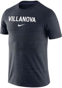 Nike Villanova Wildcats Navy Blue Velocity Team Issue Short Sleeve T Shirt