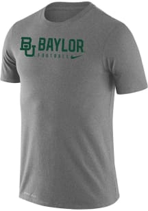 Nike Baylor Bears Grey Legend Team Issue Football Short Sleeve T Shirt