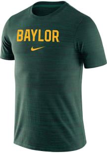 Nike Baylor Bears Green Velocity Team Issue Short Sleeve T Shirt