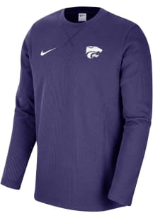 Nike K-State Wildcats Mens Purple Sideline Long Sleeve Sweatshirt