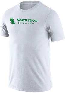 Nike North Texas Mean Green White Legend Team Issue Football Short Sleeve T Shirt