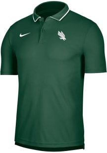 Nike North Texas Mean Green Mens Green Sideline Coach Short Sleeve Polo