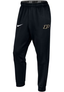 Nike Purdue Boilermakers Mens Black Therma Pants