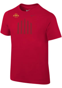 Nike Iowa State Cyclones Boys Cardinal Jack Trice Short Sleeve T-Shirt