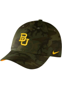 Nike Baylor Bears H86 Washed Camo Adjustable Hat - Green